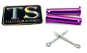 Titanium Surron Titanium Foot Peg Pins - Surron Talaria Segway 79 Bike Rerode E-Ride Pro Foot Peg Titanium Pins