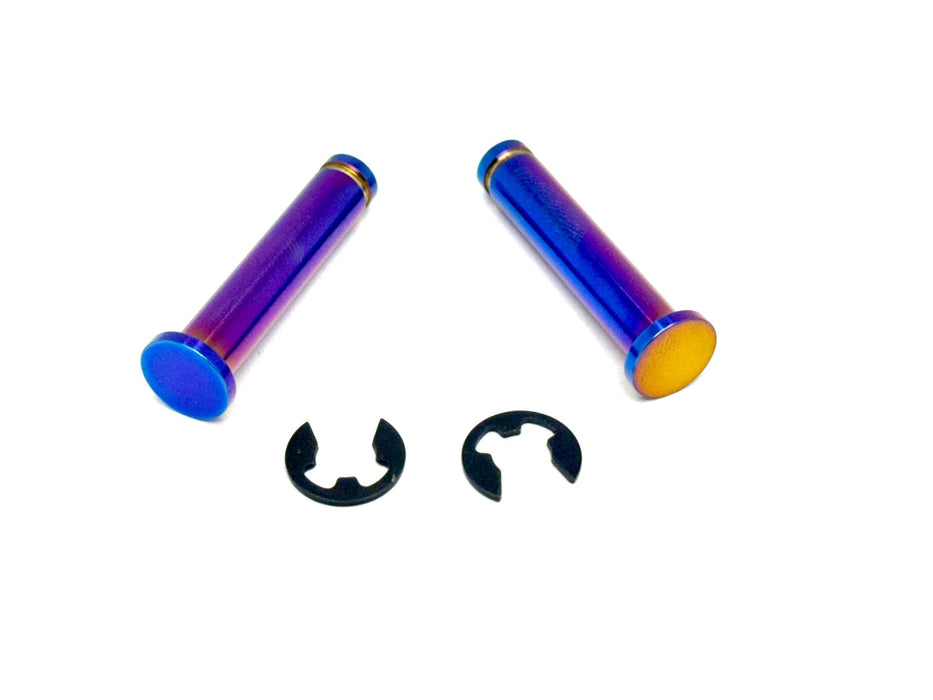 Titanium Surron Titanium Foot Peg Pins - Surron Talaria Segway 79 Bike Rerode E-Ride Pro Burnt Blue Foot Peg Titanium