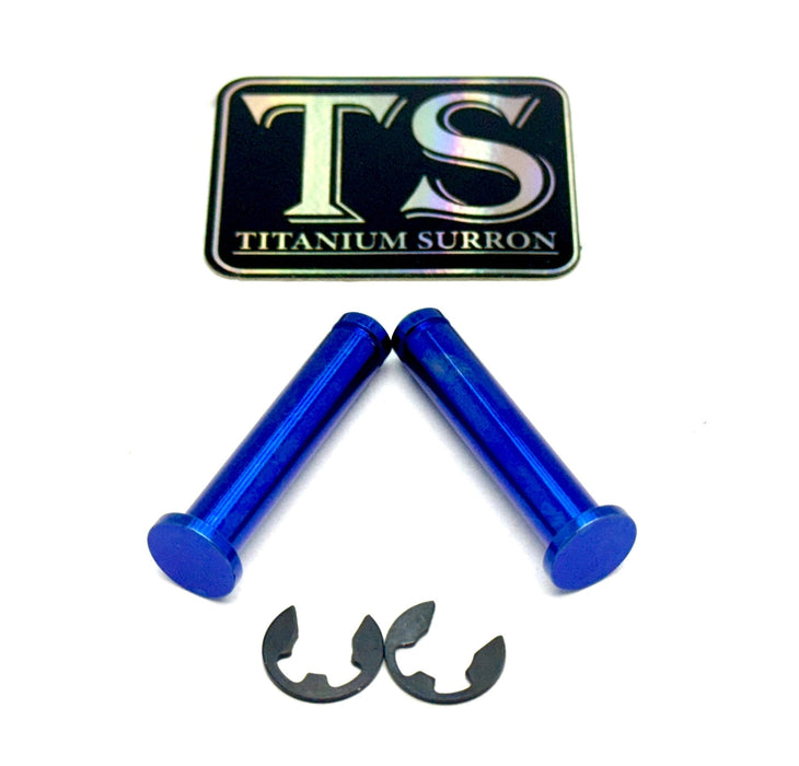 Titanium Surron Titanium Foot Peg Pins - Surron Talaria Segway 79 Bike Rerode E-Ride Pro Blue Foot Peg Titanium Pins