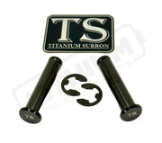 Titanium Foot Peg Pins - Surron Ultra Bee - Black - Titanium Bolts