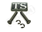 Titanium Foot Peg Pins - Surron Ultra Bee - Black - Titanium Bolts