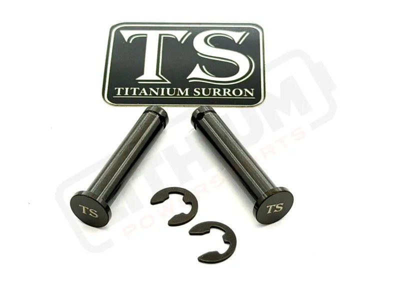 Titanium Foot Peg Pins - Surron Ultra Bee - Black - Titanium Bolts