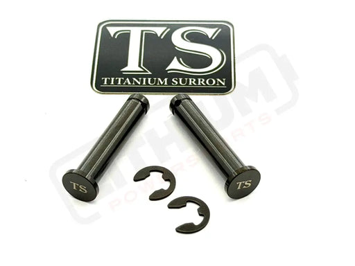 Titanium Foot Peg Pins - Surron Ultra Bee - Black - Titanium Bolts