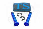 Titanium Foot Peg Pins - Surron Ultra Bee - Burnt Blue - Titanium Bolts