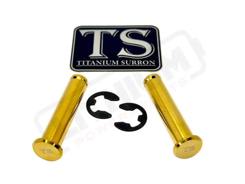 Titanium Foot Peg Pins - Surron Ultra Bee - Gold - Titanium Bolts