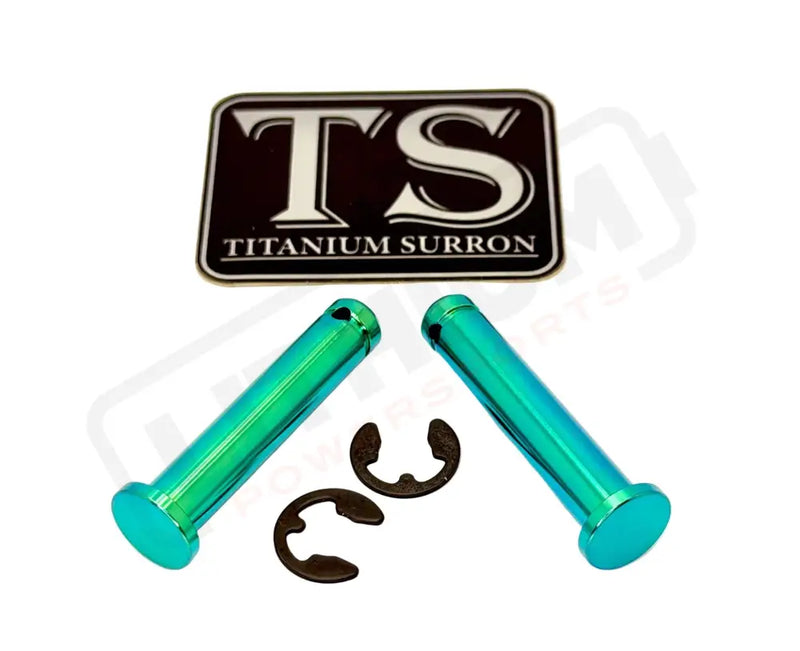 Titanium Foot Peg Pins - Surron Ultra Bee - Green - Titanium Bolts