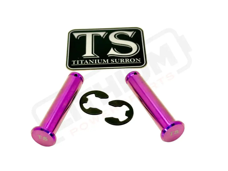 Titanium Foot Peg Pins - Surron Ultra Bee - Purple - Titanium Bolts