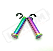 Titanium Foot Peg Pins - Surron Ultra Bee - Rainbow - Titanium Bolts