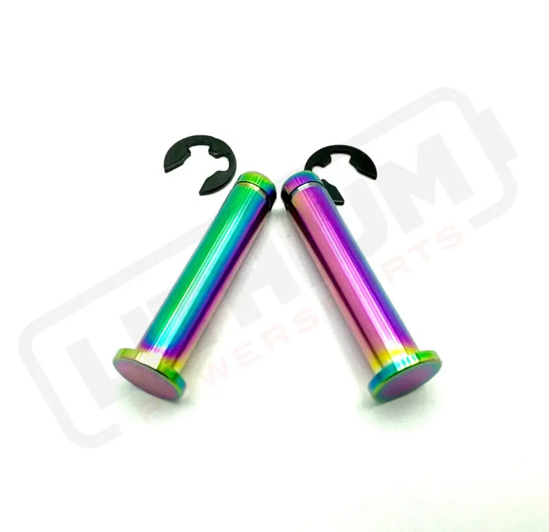 Titanium Foot Peg Pins - Surron Ultra Bee - Rainbow - Titanium Bolts