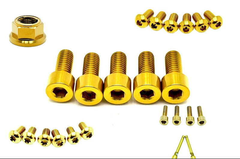 TS Titanium Front and Rear Wheel Bolt Kit