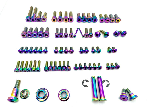 Titanium Surron Titanium Full Body Kit - E-Ride Pro SS 3.0 Rainbow ERP 3.0 Titanium Bolt Kits