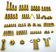 Titanium Surron Titanium Full Body Kit - Surron LBX Segway X160 X260 Gold Surron Titanium Bolt Kits