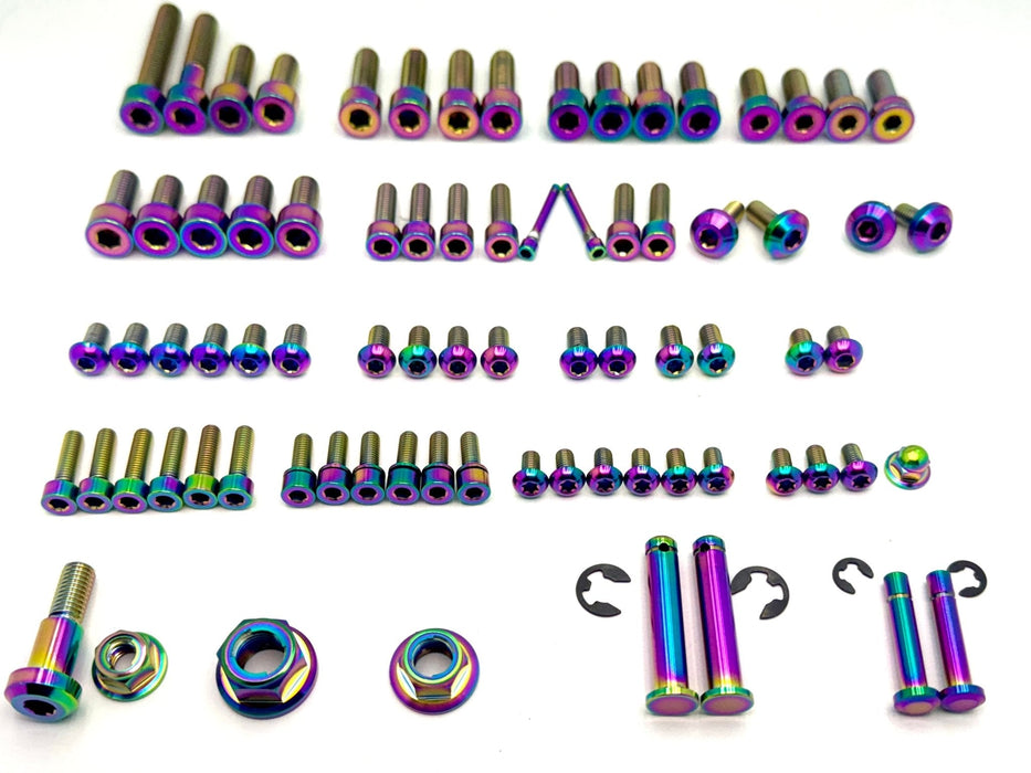 Titanium Surron Titanium Full Body Kit - Surron LBX Segway X160 X260 Rainbow Surron Titanium Bolt Kits