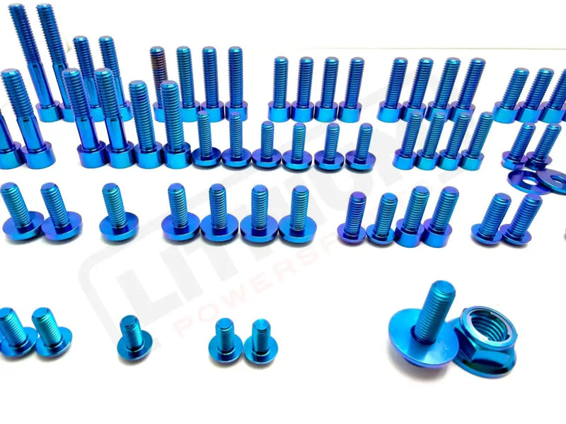 Titanium Full Body Kit - Surron Ultra Bee - Teal / Body Kit Only -- Excluding Fork Kit (113 pcs) - Titanium Bolts