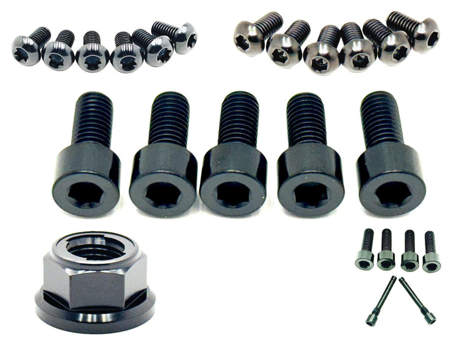 Titanium Surron Titanium Full Body Kit - Surron LBX Segway X160 X260 Black Surron Titanium Bolt Kits