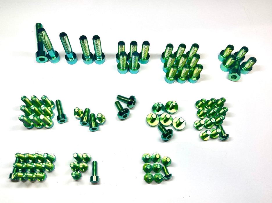 Titanium Surron Titanium Full Body Kit - Surron LBX Segway X160 X260 Green Surron Titanium Bolt Kits