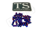 Titanium Grips for KyVex EMoto Pegs (1 3 10 or 31) - Burnt Blue / 31 pcs - Hardware