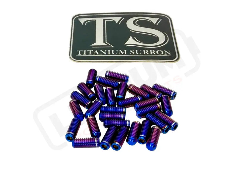 Titanium Grips for KyVex EMoto Pegs (1 3 10 or 31) - Burnt Blue / 31 pcs - Hardware
