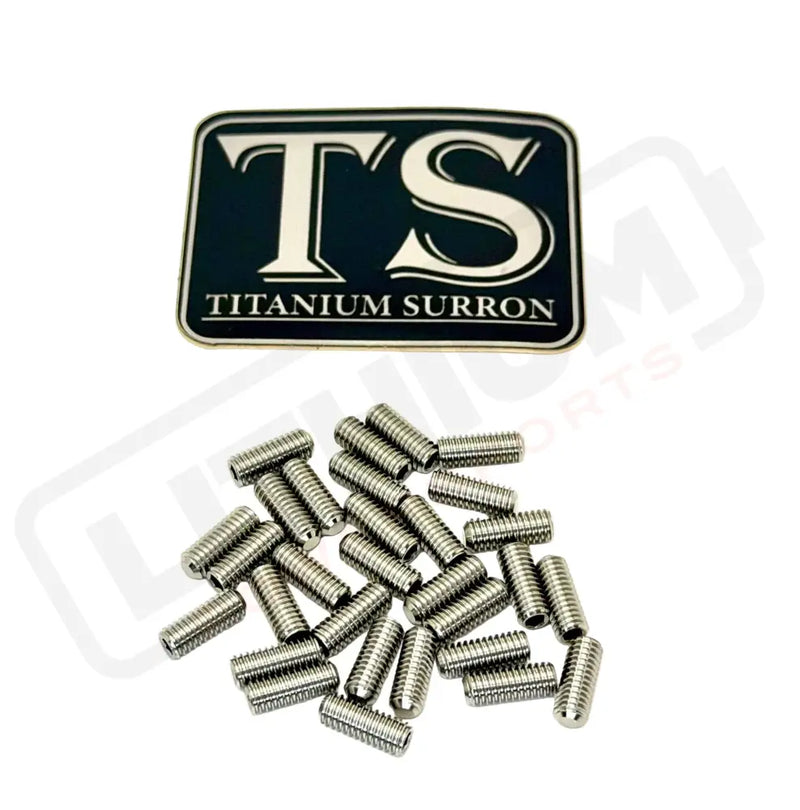 Titanium Grips for KyVex EMoto Pegs (1 3 10 or 31) - Silver / 31 pcs - Hardware