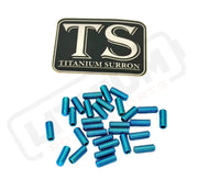 Titanium Grips for KyVex EMoto Pegs (1 3 10 or 31) - Teal / 31 pcs - Hardware