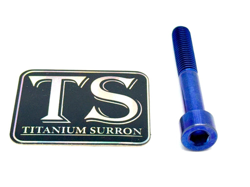 Titanium Surron Titanium Hardware (Individual M8 Bolts) Blue / 55mm (42mm shoulder/ 13mm threads) Titanium Hardware M8