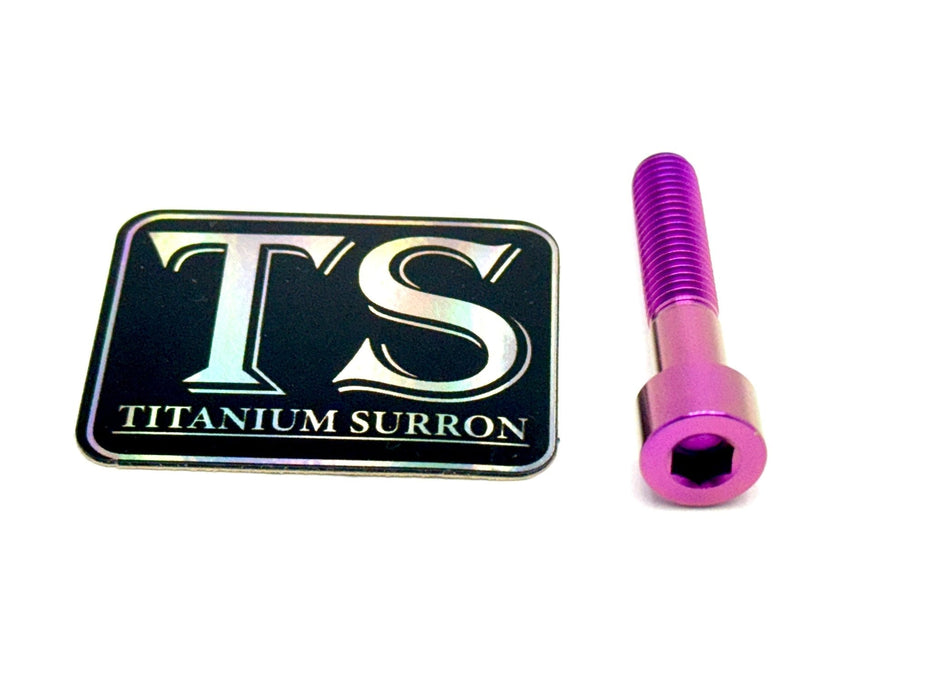 Titanium Surron Titanium Hardware (Individual M8 Bolts) Purple / 81mm (71mm shoulder/ 10mm threads) Titanium Hardware