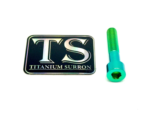 Titanium Surron Titanium Hardware (Individual M8 Bolts) Green / 81mm (71mm shoulder/ 10mm threads) Titanium Hardware M8