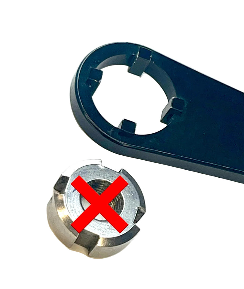 TS Titanium Jackshaft Nut for Surron, Segway, E-Ride Pro - Lithium Powersports