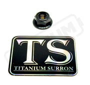 Titanium Lock M8 Nut - M8x1.25 - Black - Titanium Bolts