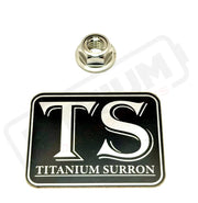 Titanium Lock M8 Nut - M8x1.25 - Silver - Titanium Bolts