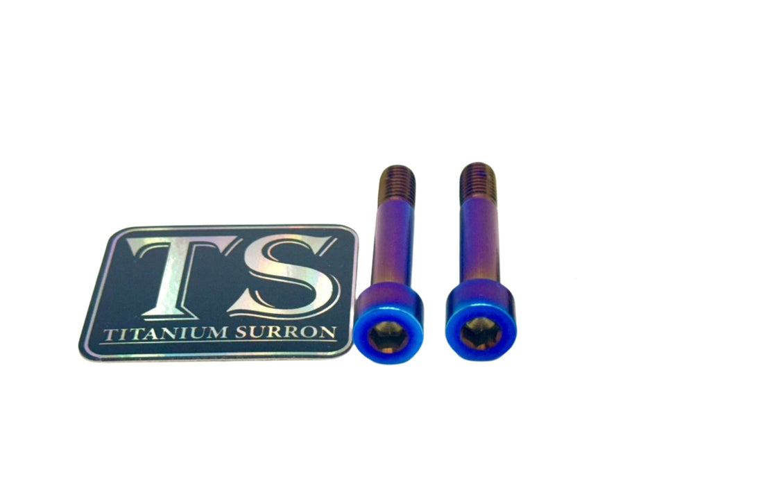 Titanium Surron Titanium Hardware for AstroWorks Foot Lock Burnt Blue Foot lock hardware