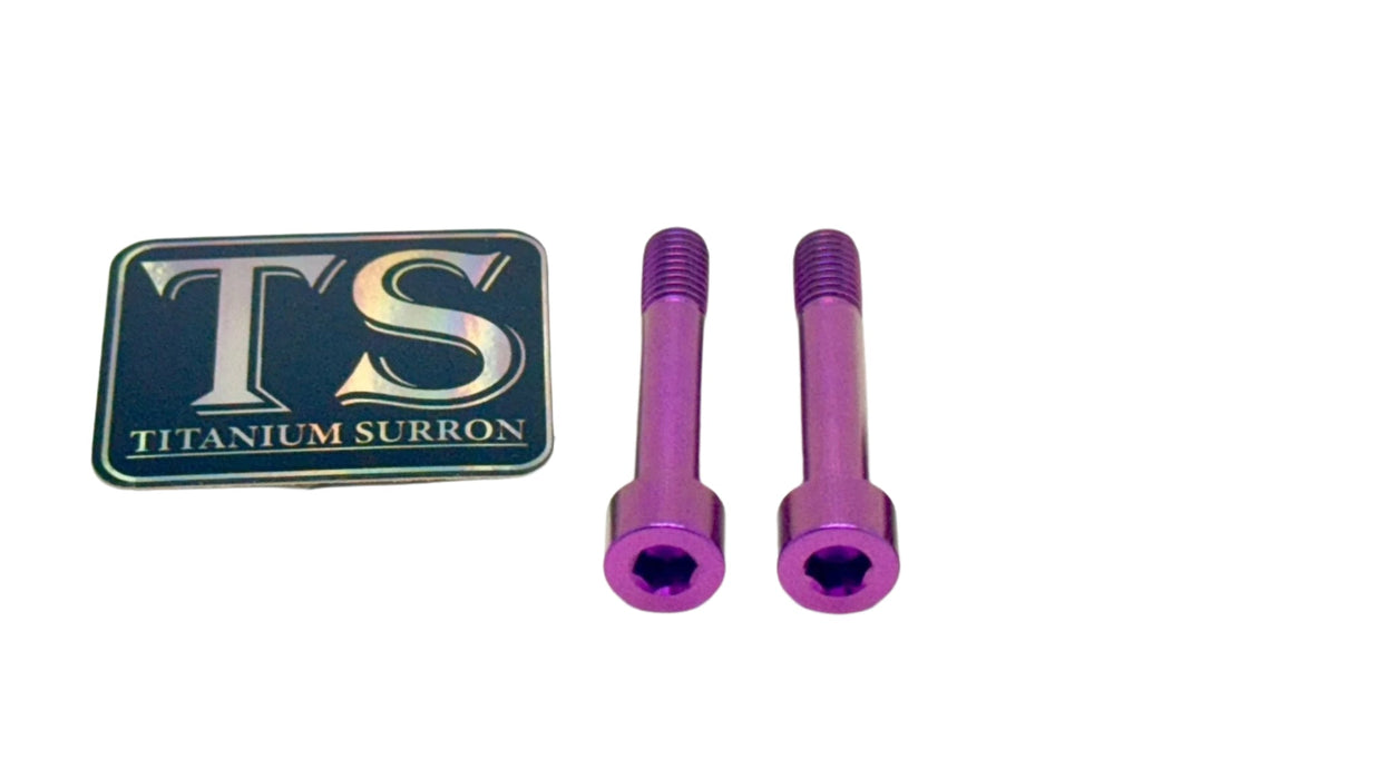 Titanium Surron Titanium Hardware for AstroWorks Foot Lock Purple Foot lock hardware