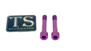 Titanium Surron Titanium Hardware for AstroWorks Foot Lock Purple Foot lock hardware