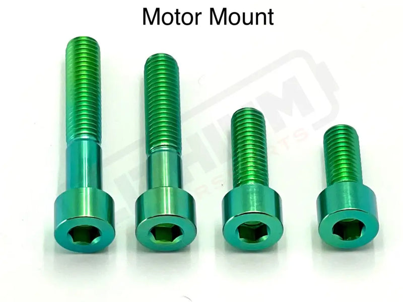 Titanium Motor Bolts - E-Ride Pro ERP SS and S - Green / Pro SS 2.0 - Titanium Bolts