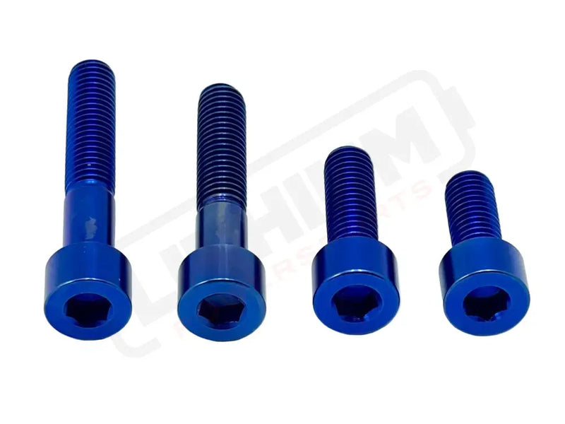 Titanium Motor Bolts - Surron LBX - Blue - Titanium Bolts