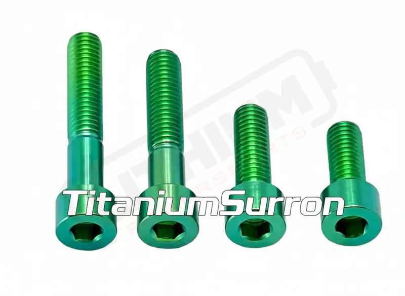 Titanium Motor Bolts - Surron LBX - Green - Titanium Bolts