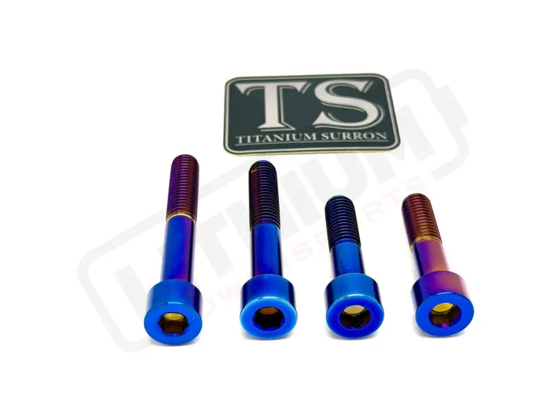 Titanium Motor Bolts - Surron Ultra Bee - Burnt Blue - Titanium Bolts