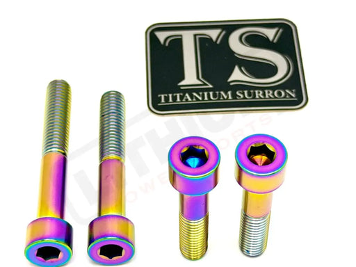 Titanium Motor Bolts - Surron Ultra Bee - Rainbow - Titanium Bolts