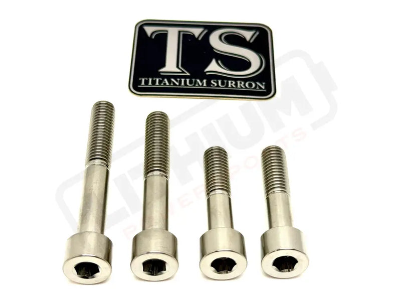 Titanium Motor Bolts - Surron Ultra Bee - Silver (raw) - Titanium Bolts