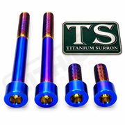 Titanium Motor Mount Bolt Kit for Altis Sigma - Burnt Blue - Titanium Hardware