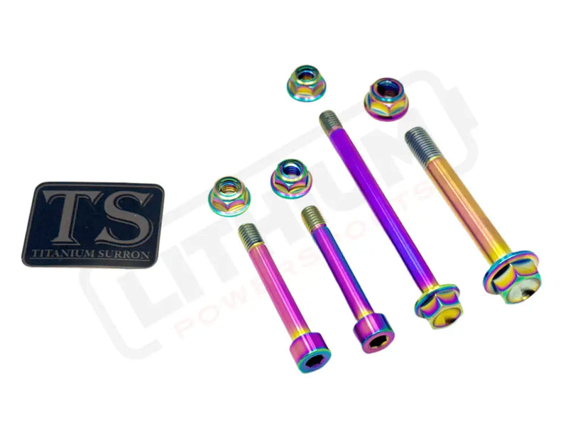 Titanium Motor Mount Bolt Kit for Altis Sigma - Rainbow - Titanium Hardware