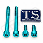 Titanium Motor Mount Bolt Kit for Altis Sigma - Teal - Titanium Hardware