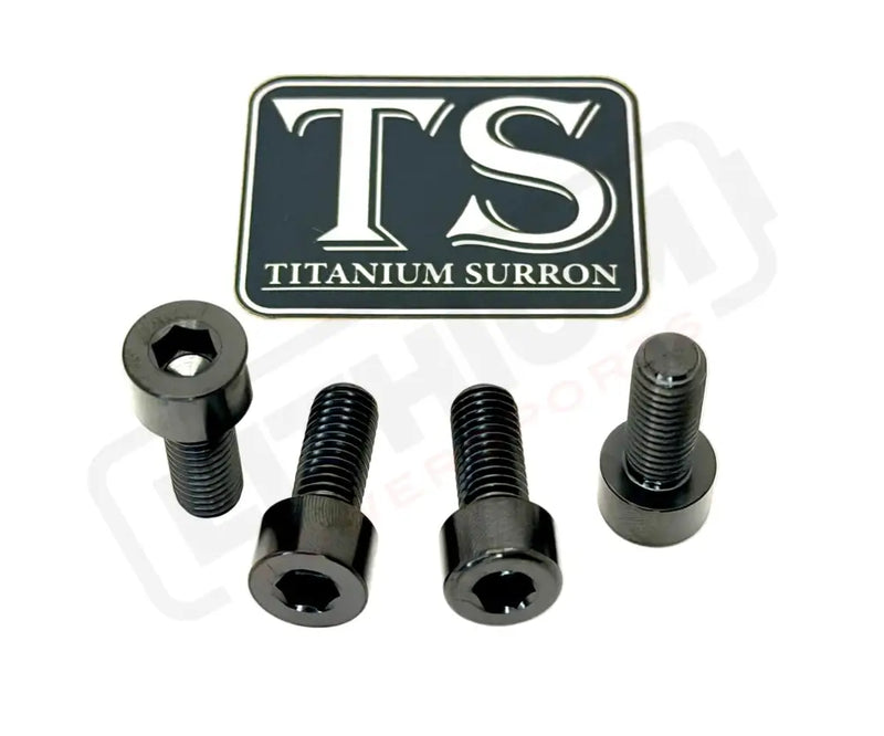 Titanium Peg Bracket Bolts - Surron Talaria E-Ride (Set of 4) - Black / LBX--E-Ride Pro--Rerode--79Bike--Segway