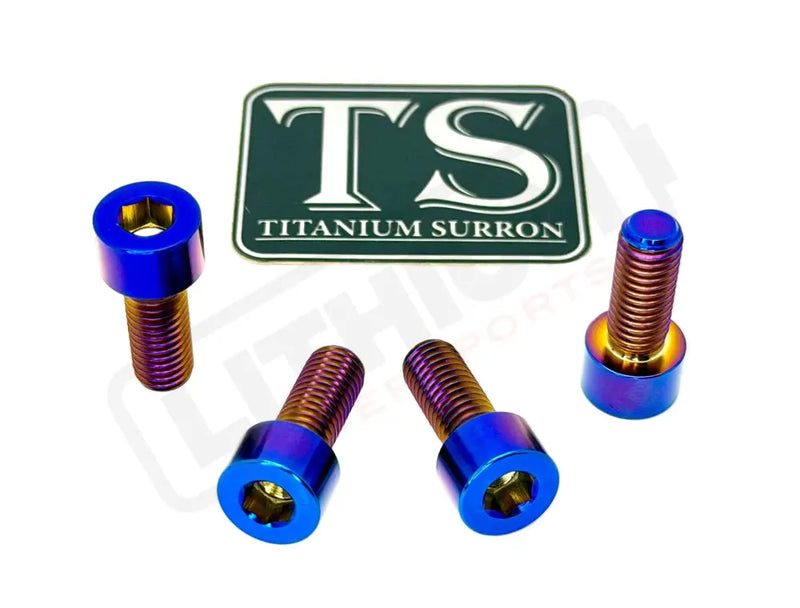 Titanium Peg Bracket Bolts - Surron Talaria E-Ride (Set of 4) - Burnt Blue / LBX--E-Ride Pro--Rerode--79Bike--Segway