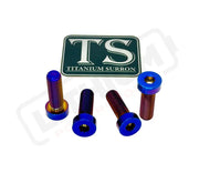 Titanium Peg Bracket Bolts - Surron Talaria E-Ride (Set of 4) - Burnt Blue / Talaria MX3 MX4 MX5 XXX - Titanium Bolts