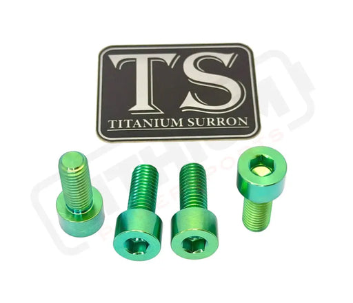 Titanium Peg Bracket Bolts - Surron Talaria E-Ride (Set of 4) - Green / LBX--E-Ride Pro--Rerode--79Bike--Segway