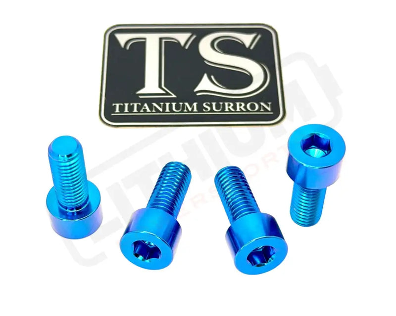Titanium Peg Bracket Bolts - Surron Talaria E-Ride (Set of 4) - Teal / LBX--E-Ride Pro--Rerode--79Bike--Segway