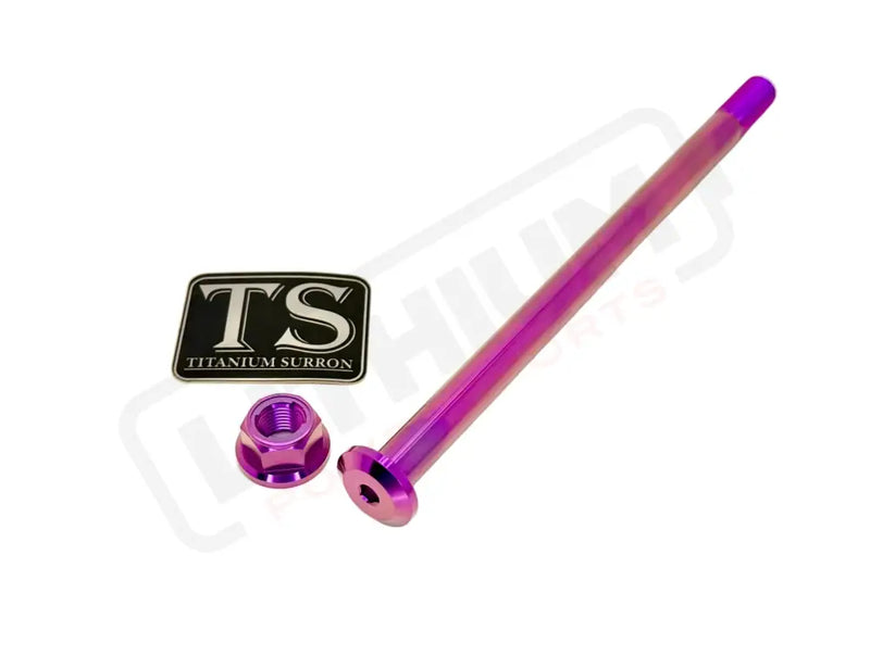 Titanium Rear Axle and Nut - Talaria - Titanium Bolts