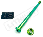 Titanium Rear Axle and Nut - Talaria - Lithium Powersports