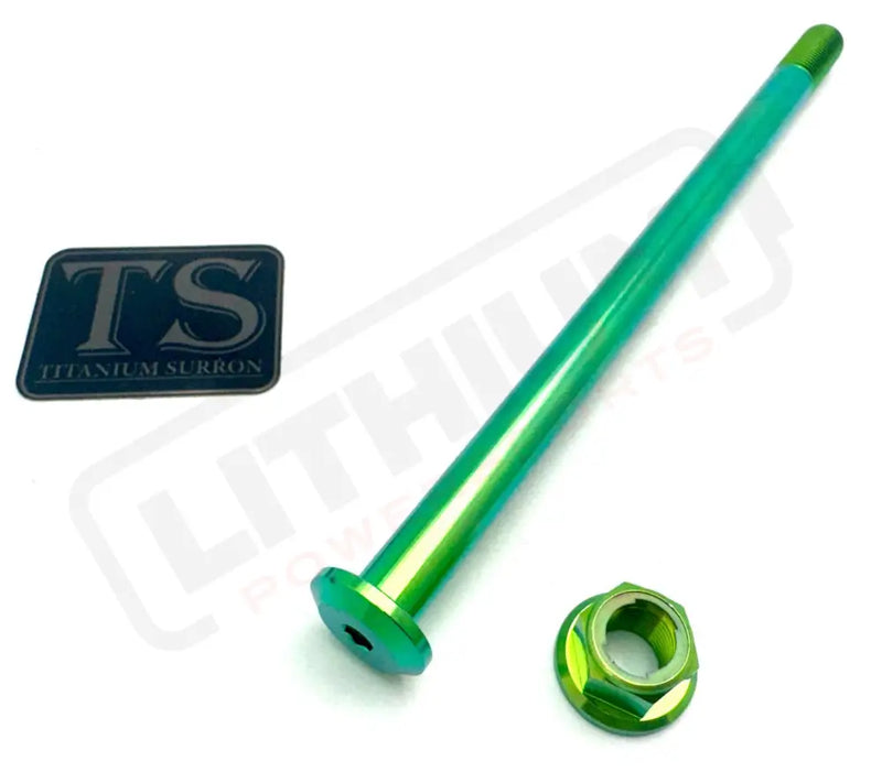 Titanium Rear Axle and Nut - Talaria - Lithium Powersports